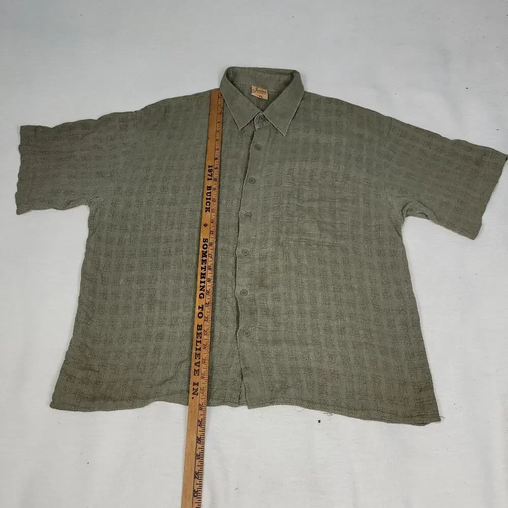 Jordan by Claudio Nucci Shirt Size XXL Button Down Short Sleeve Cooling Comfort